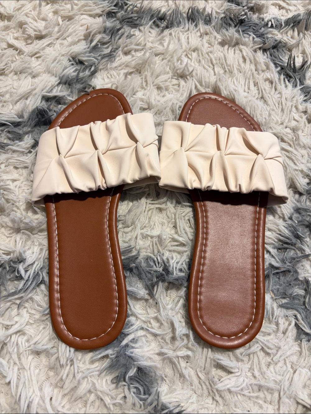 Beige sandals